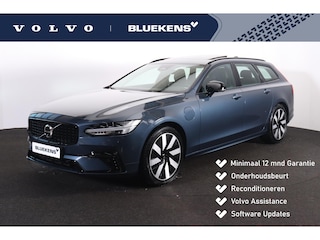 Volvo V90 T6 Recharge AWD Ultra Dark - Panorama/schuifdak - IntelliSafe Assist & Surround - 360º Camera - Harman/Kardon audio - Adaptieve LED koplampen - Verwarmde voorstoelen, stuur & achterbank - Parkeersensoren voor & achter - Elektr. bedienb. voorstoelen met geheugen - Head up display - Elektr. inklapbare trekhaak - 19' LMV