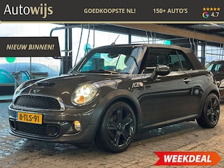 Mini Mini Cabrio 1.6 S|AUT|184PK|LEDER|CLIMA|NAVI|H&K|XENON|STOELVERW