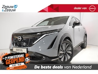 Nissan Ariya Evolve 91 kWh |Stoel verwarming en verkoeling|Parkeersensoren voor en achter|Camera 360|Electrische achterklep|Head-up display|20inch wielen|Bi-led verlichting|Voorraad voordeel|Elektrische stoelverstelling met geheugen|