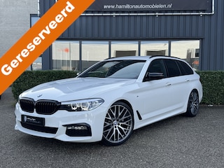 BMW 5-serie Touring 520i 184pk Aut. M-Sportpakket Executive 20" lmv afneembare trekaak shadowline 79dkm!!