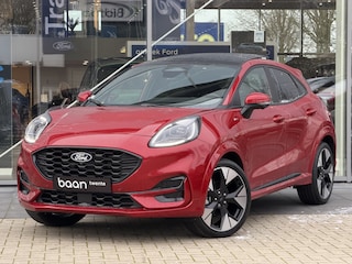 Ford Puma 1.0 Turbo 125pk Mild Hybride ST-Line X Automaat | full options | panorama dak | 19 inch | driver assistance pack | 360 graden camera | blis | winterpack | adaptieve cruise. | uit voorraad leverbaar! | fantastic red