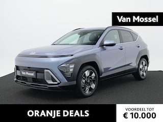 Hyundai Kona 1.6 GDI HEV Premium | Nieuw uit voorraad leverbaar | Lederen bekleding | Stoelverkoeling | Stoelverwarming | Stuurverwarming | Adaptieve Cruise Control | 360 Camera