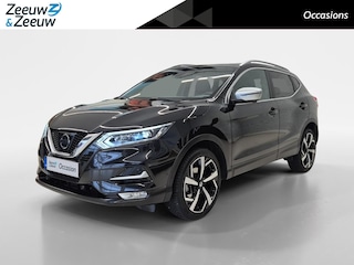 Nissan Qashqai 1.2 Tekna + | Airco | Navi | Camera | TREKHAAK | Stoelverwarming | Leder | Panoramadak | BOSE |