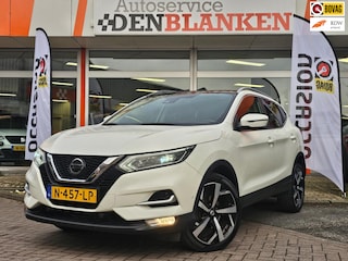 Nissan Qashqai 1.2 Tekna + Automaat BJ.2018 / Panodak / Navigatie / Leder / Camera / Keyless / Led Koplampen / 19"Lmv !!