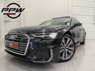 Audi A6 Avant 55 TFSI e quattro 3x S-Line VESUVGRAU PANO/TREKHAAK/HEAD-UP/MASSAGE+VENTILATIE/360CAMERA/VALCONA-LEER+MEMORY//20"/SFEER/KEYLESS/MATRIX/SPORTPAKKET/AUDI DEALER HISTORIE
