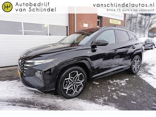 Hyundai Tucson 1.6 T-GDI PHEV N LINE SKY 4WD DEC 2022 PANORAMADAK 360CAMERA 19INCH STOELVERWARMING V+A STOELKOELING STUURVERWARMING ANDROID/APPLECARPLAY NAVI FULL LED ALCANTARA LEDER ELECTR.KLEP ENZ...