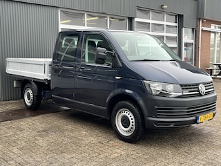 Volkswagen Transporter 2.0 TDI DC 4Motion 4x4 Euro 6 Pick-up Dubbele cabine open laadbak met Airco trekhaak 2500 kg 6-Persoons Telefoonverbinding 1e eigenaar Dealer onderhouden