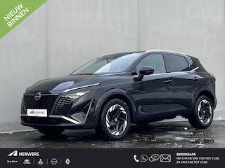 Nissan Qashqai 1.3 MHEV Xtronic N-Connecta Automaat / Fabrieksgarantie tot 05-2028 < 100.000 km / 1.800 kg trekgewicht / Navigatie / Cold Pack / Stuur-, stoel- en voorruitverwarming / Apple Carplay Android / 18" LM wielen /