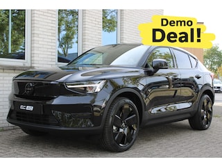 Volvo EC40 Single Motor Extended Range Ultra Black Ed. 82 kWh | Onyx Black Metallic | Harman Kardon audio | 360° camera | Elek. Bed. voorstoel met Memory | Verwarmbare voorstoelen | Verwarmbaar stuurwiel | Glazen dak |