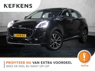 Ford Puma 125PK Hybrid Titanium | 1ste eigenaar | Trekhaak | Winterpack | AppleCarplay/AndroidAuto | Armsteun | Climate Control | Navigatie | 17"LMV | LED lampen | Isofix |