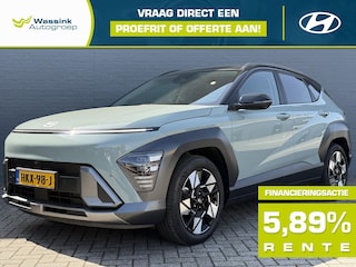 Hyundai Kona New |1.6 GDI HEV 141pk DCT Premium Sky | Schuif -kanteldak | Navigatie | Stoelventilatie | Stoel & Stuurverwarming | BOSE Speakers