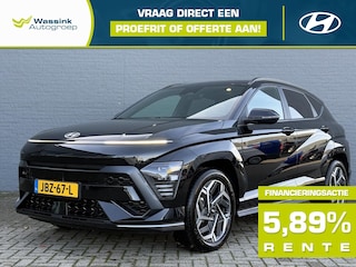 Hyundai Kona 1.6 GDI HEV 141pk DCT N-Line Edition | Sportieve Styling | Navigatie | Adaptive Cruise Control | Climate Control | 18 Inch Lichtmetalen Velgen