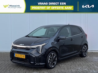 Kia Picanto 1.0 DPi 63pk 4-zits GT-Line | Navigatie | Camera | CarPlay | Stoel- stuurverwarming | Glazen schuif- kantel dak | KeyLess | Leder |