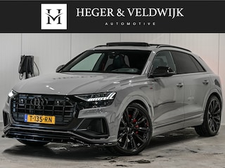 Audi Q8 60 TFSI e quattro Pro Line S Competition · Nardo Grey · RS-Seats · Carbon pack · B & O Sound · 360 Camera · Luchtvering · Dab + · Soft Close · Keyless · Adaptive Cruise · Ambiance Interieur · Trekhaak · Head-Up