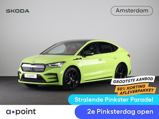 Skoda Enyaq Coupé iV 80 RS 299pk | Panoramadak | Elektrisch verstelbare stoelen met geheugen | Verwarmbare voorstoelen en achterbank |