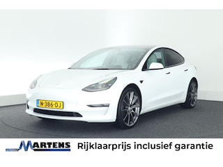 Tesla Model 3 Long Range AWD 351pk 75 kWh 94% SOH Wit interieur 20" velgen Privacy-Glass Carbon Achterspoiler