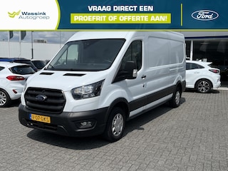 Ford Transit GB 310 L3H2 TDCi 130pk FWD Trend | 12 inch Navigatie | Parkeersensoren v/a | 3 Zits | Trekhaak | Airconditioning | Voorruitverwarming |