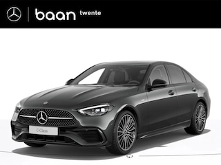 Mercedes-Benz C-klasse 300 e Business Solution AMG l Burmester 3D Surround Sound l Schuif/kantel Panoramadak l Nightpakket l Memory Seats l Smartphone integratie l