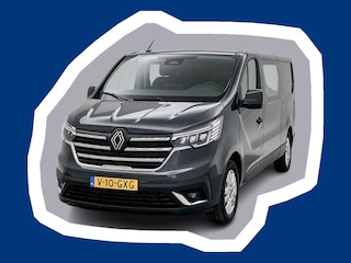 Renault Trafic 2.0 Blue dCi 130 T29 L2H1 Advance DC Led Dubbele cabine Trekhaak Camera Lichtmetaal Parkeersensoren Carplay
