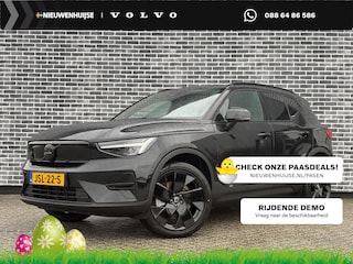 Volvo EX40 Single Motor Extended Range Plus Black Ed. 82 kWh | BLIS | Adaptieve Cruise Control | Harman Kardon Audio | Parkeersensoren voor + achter | Parkeercamera | 20" velgen | Stoelverwarming  | Stuurwielverwarming | Warmtepomp |