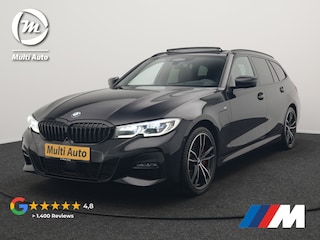 BMW 3-serie Touring 330e M Sport Plug In Hybrid 293pk Dealer O.H. PHEV | Trekhaak Af Fabriek | Panodak | Head Up | Adaptive Cruise | 360 Camera | Laser LED | Lederen Sportstoelen Memory & Verwarmd | Apple Carplay | Sfeerverlichting | 19"L.M |