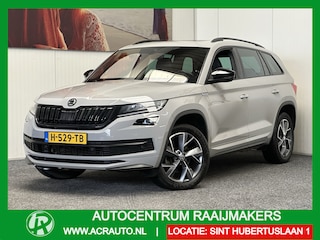 Skoda Kodiaq 1.5 TSI SPORTLINE BUSINESS AUTOMAAT PANORAMADAK VIRTUAL COCKPIT SUEDE LEDEREN BEKLEDING AFN TREKHAAK CANTON AUDIO ELEKTRISCH VERWARMDE STOELEN BRGL