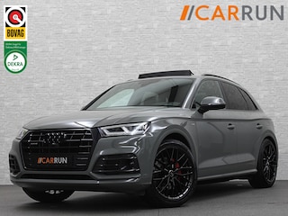 Audi Q5 55 367pk S Competition | Luchtvering | ACC | 360 Camera | B&O | Headup | Lane & Side Assist | RS Ruitpatroon leder | Panoramadak | Afnb. Trekhaak | Autom. Parkeerfunctie | Sportstoelen | Bovag garantie! | Quantum Grau | 12-2019.