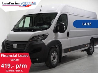 Fiat Ducato 2.2 MultiJet 140 pk L4H2 Airco, va 419,- p/mnd Airco, BPM vrij, Cruise control, DAB+, PDC achter, 3-Zits, Nieuw