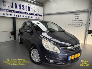 Opel Corsa 1.2-16V Enjoy Leuke auto! Trekhaak | Airco | Buitenspiegels elektrisch verstelbaar | Centrale deurvergrendeling