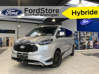 Ford Tourneo Custom Sport 340 2.5 PHEV 233 pk L1 8 persoons | Trekhaak | Winter Pack | Camera | 2x schuifdeur | B&O | Adapt. cruise | LED | 17" | 4 seiz. banden | 2300 kg trekgewicht