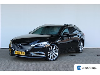 Mazda 6 Sportbreak 2.5 SkyActiv-G 194 Luxury | Head-up display | Ledere bekleding | Keyless entry | Adaptieve cruise control |