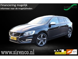 Volvo V60 D6 AWD Plug-in Hybrid R-Design leder adaptive cruise control stoel en stuur verwarming schuifdak dab trekhaak