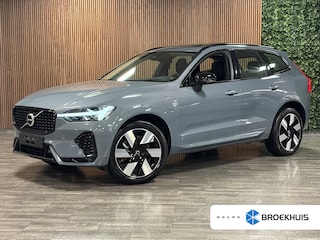 Volvo XC60 T6 AWD Recharge Ultimate Ultra Dark Harman Kardon | Head-Up Display | Adaptieve Cruise Control | Standkachel met Volvo On Call App | Stoelverwarming voor+achter | Stuurwielverwarming | Schuifdak | Full LED Meesturende koplampen | Pilot Assist | BLIS Dode Hoek Detectie | Parkeercamera | Elektrische voorstoelen geheugen | Lederen bekleding | Zitting verlenging voorstoelen | Lederen dashboard | Google Infotainment | Keyless Drive | Parkeersensoren voor+achter | Elektrisch bedienbare achterklep | DAB Radio | Apple Carplay/Android Auto | Draadloos telefoon opladen | Thunder Grey Metallic |