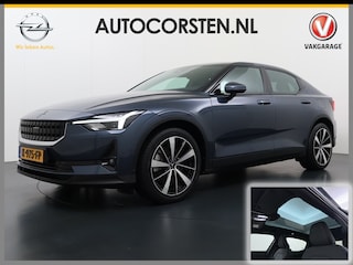 Polestar 2 408PK AWD Long Range Dual Motor 78kWh SOH 93% Trekhaak Adap.Cruise HarmanKardon®-Audio Panoramadak Apple Carplay Android Auto Navi Ecc 360°Camera Stoel+Achterbank+Stuurverwarming Launch Edition Elek.Achterklep/Stoelen Lmv 19" Google Maps Keyless Led Origineel Nederlandse Auto Dealeronderhouden 4WD