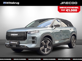 Jaecoo 7 SHS PHEV Exclusive met 1500 KG trekgewicht, 1200 KM RANGE Navigatie, Elektrische achterklep, Luxe lederen bekleding en 7 jaar garantie Uit voorraad leverbaar!
