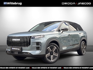 Jaecoo 7 SHS PHEV Exclusive met 1500 KG trekgewicht, 1200 KM RANGE Navigatie, Elektrische achterklep, Luxe lederen bekleding en 7 jaar garantie Uit voorraad leverbaar!