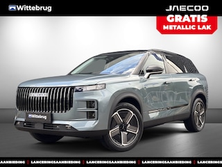 Jaecoo 7 SHS PHEV Exclusive met 1500 KG trekgewicht, 1200 KM RANGE Navigatie, Elektrische achterklep, Luxe lederen bekleding en 7 jaar garantie Uit voorraad leverbaar!