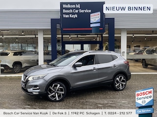 Nissan Qashqai 1.3 DIG-T Tekna / NL-Auto / Panodak / 360°-Camera / Stoelverwarming / Cruise-Control / Climate-Control / Apple-Carplay & Android-Auto / Trekhaak / Keyless / LED / Elektr.-Stoelen / Dodehoek-Detectie / DAB Radio-Bluetooth / Navi / Armsteun V+A / PDC V+A / 19'' LMV / ENZ.