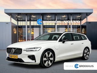 Volvo V60 T6 Recharge Ultra Dark | 19" | Sportstoelen | Trekhaak | Panoramadak | 360 Camera | Harman Kardon | Head-Up | Elektr. verst. Stoelen | Full LED | Adaptieve Cruise | BLIS