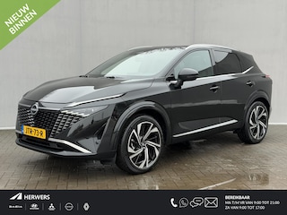 Nissan Qashqai 1.3 MHEV Xtronic Tekna Plus / Fabrieksgarantie tot 03-2028 / Panoramadak / HUD / Trekgewicht 1800 kg / Elektrische achterklep / Stoel met massage functie / Rondomzicht camera / Stuur-, Stoel en Voorruit verwarming / Bose Audio Systeem / 360 Camera /