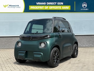 Citroën Ami 100% EV I Unieke Uitvoering I MAT Groen I 14'' LM Velgen Zwart | Lederen Bekleding | Brommerrijbewijs vanaf 16 jaar | Panorama dak | USB lader