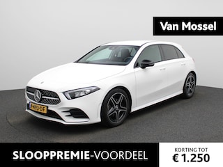 Mercedes-Benz A-klasse 180 Business Solution AMG | Automaat | Navigatie | Sfeerverlichting | Achteruitrijcamera | Stoelverwarming | Wide Screen Virtual Cockpit | Cruise Control | Climate Control | Parkeersensoren | Bluetooth | LED | Sportstuur | Half-Leder | Lichtmetalen Velgen|