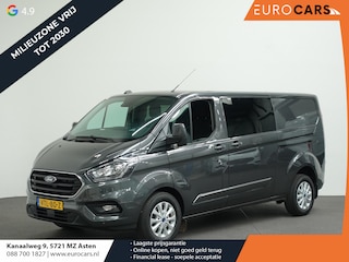 Ford Transit Custom 300 2.0 TDCI L2H1 Limited Dubbele Cabine Automaat Navigatie Airco 2 Schuifdeuren Trekhaak PDC  Carplay  DAB