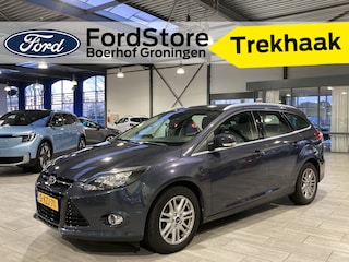 Ford Focus Wagon EcoBoost Titanium | Trekhaak | Leder | Navi | Clima | Cruise | Voorruitverw. | 1e eig. | 100% dealer onderh.