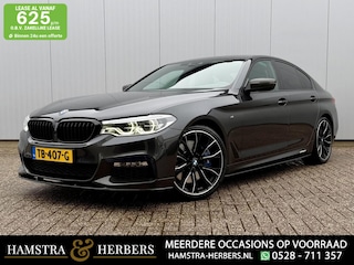 BMW 540i High Executive M-sport zwart / carbon