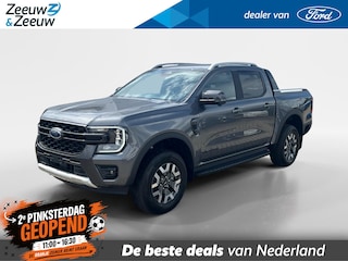 Ford Ranger Wildtrak 2.3 PHEV 279pk 10-traps automaat | 5 persoons | GRIJS kenteken | Nu rente actie 0,99% op financial lease | Trekhaak | Leder | Automatische airco (Virtuele voorraad! Betreft landelijke voorraadauto)
