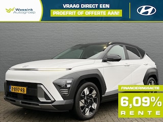 Hyundai Kona New 1.6 GDI HEV 141pk DCT Premium Two Tone | Trekhaak | Navigatie | BOSE Speakers | Stoelventilatie | Stoel & Stuurverwarming