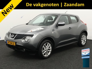 Nissan Juke 1.6 Acenta automaat cruisecontr. airco centrvergr, Elektronisch Stabiliteits Programma, Elektronische remkrachtverdeling, Stuur multifunctioneel. Warmtewerende voorruit De Nissan Juke 1.6 Acenta automaat uit 2014 is een compacte crossover met een opvallend en sportief design. Hij heeft een 1,6 liter benzinemotor en een automatische transmissie, wat zorgt voo