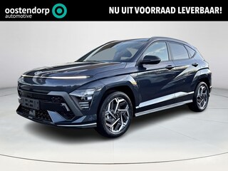 Hyundai Kona 1.6 GDI HEV N Line | Uit voorraad leverbaar! | 360 graden camera | Keyless entry en start | Stoel en stuurverwarming | Stoelventilatie | achterbank verwarmd | Adaptieve Cruise control | Parkeersensoren voor en achter |