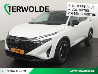 Nissan Qashqai 1.5 e-Power N-Connecta | Gen3 e-power | Stoel, stuur en voorruit verwarming | Glazen panoramadak | Navigatie | Rondomzicht camera |